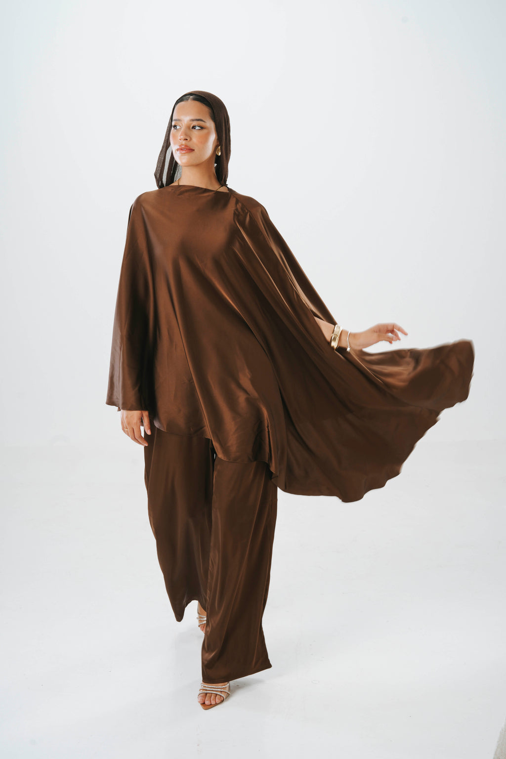 Fosoul Flow Silk Satin Set
