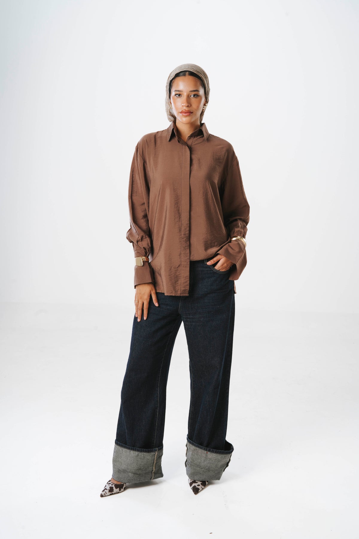 Fosoul Sheer Brown shirt