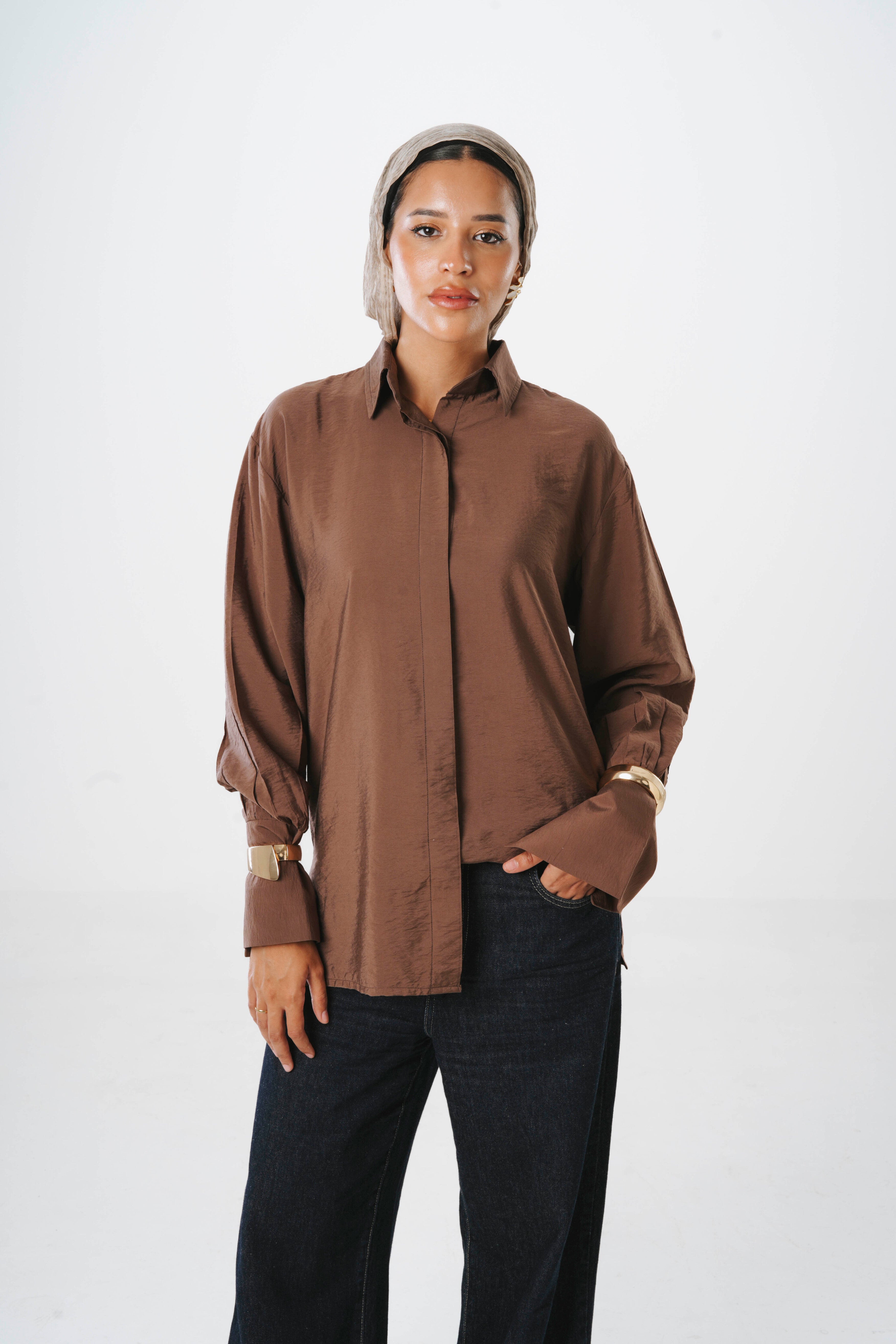 Fosoul Sheer Brown shirt
