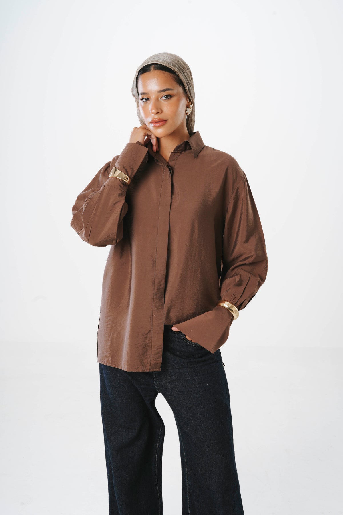 Fosoul Sheer Brown shirt
