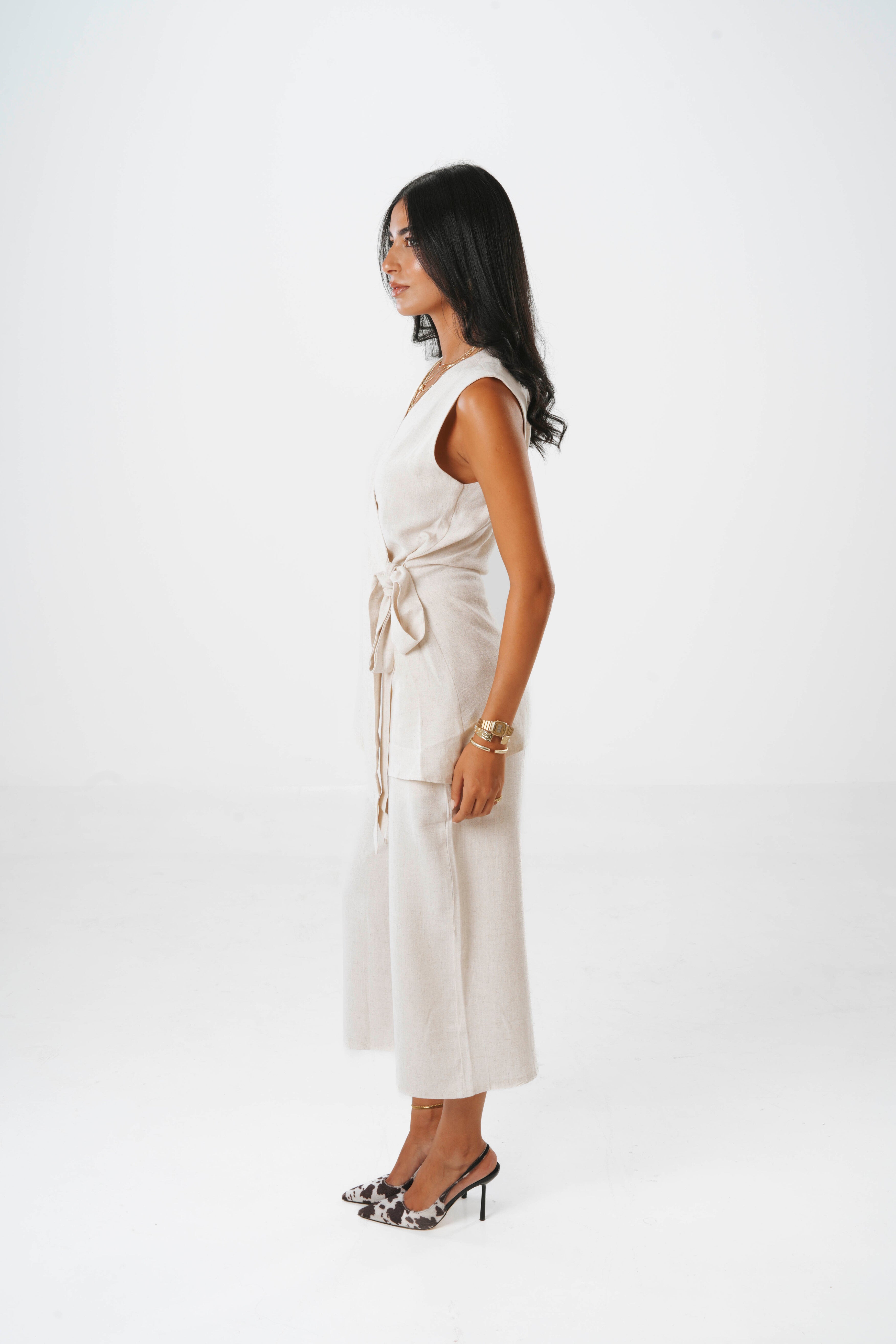 Fosoul Asymmetric Linen set