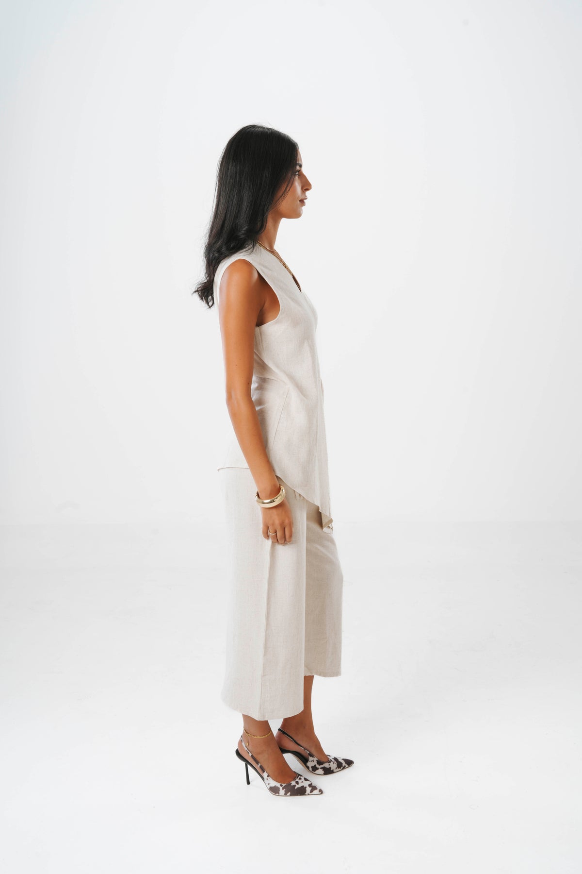 Fosoul Asymmetric Linen set