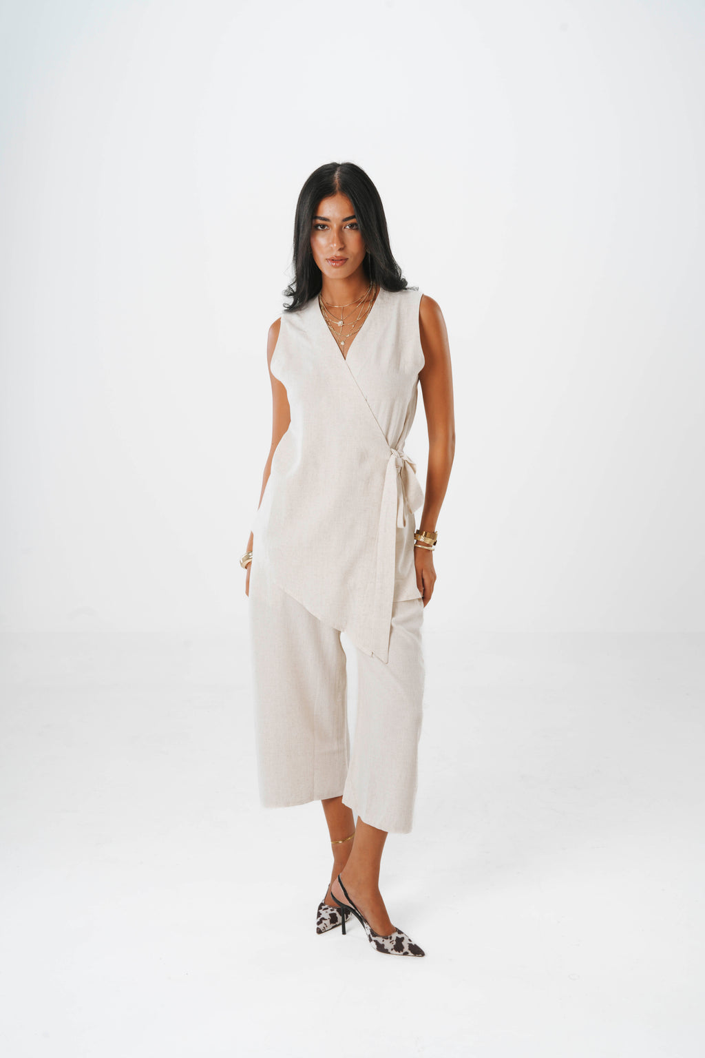 Fosoul Asymmetric Linen set