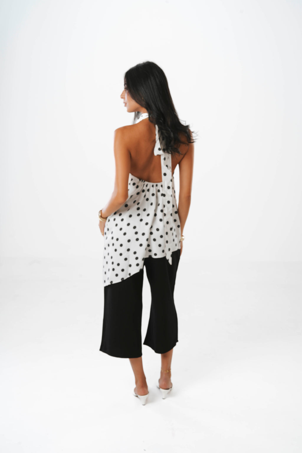 Monroe Cowl Halter Top