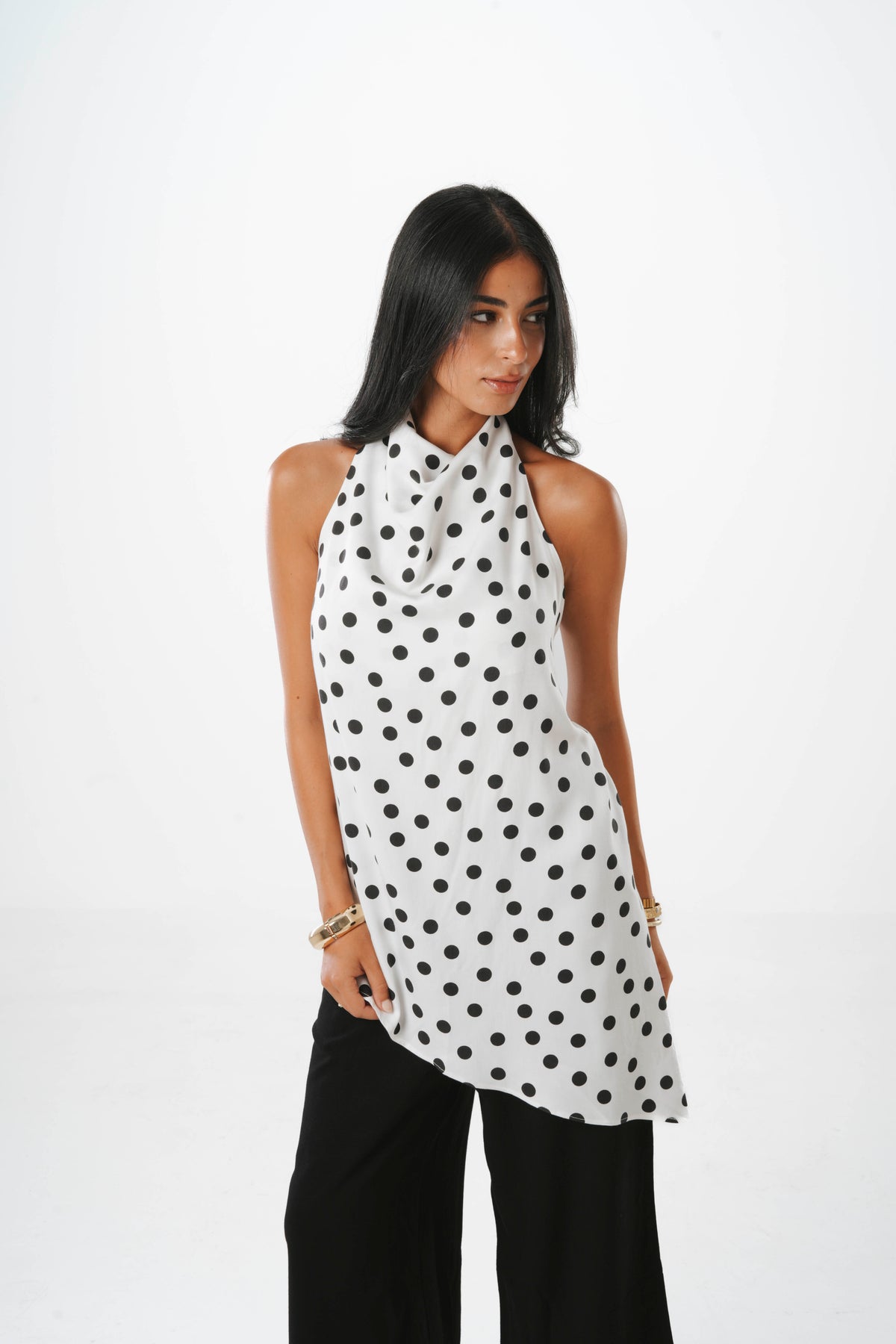 Monroe Cowl Halter Top