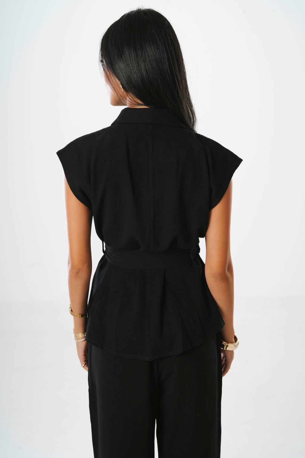 Fosoul Linen Blazer Vest