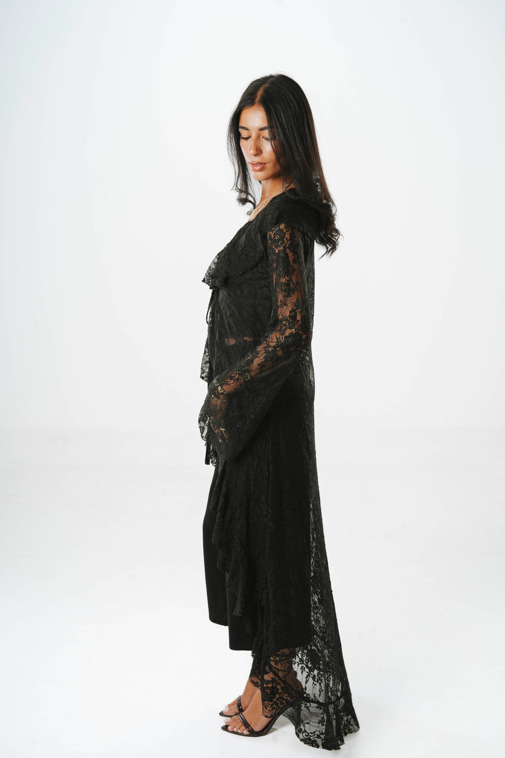 Fosoul Ruffle Lace Cardigan
