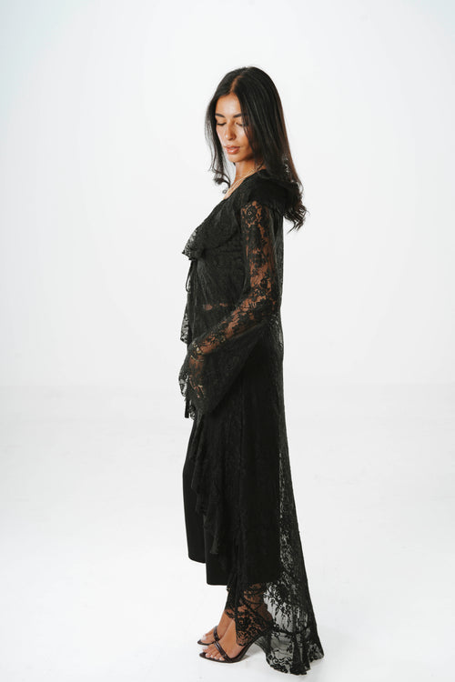 Fosoul Ruffle Lace Cardigan