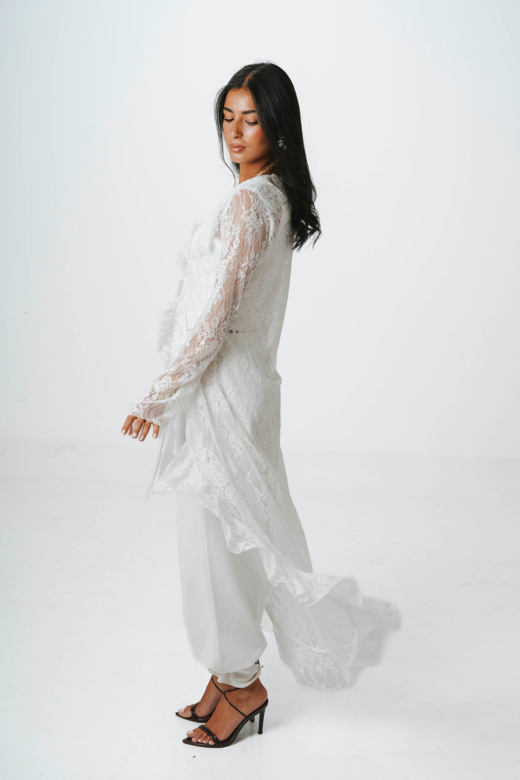 Fosoul Ruffle Lace Cardigan