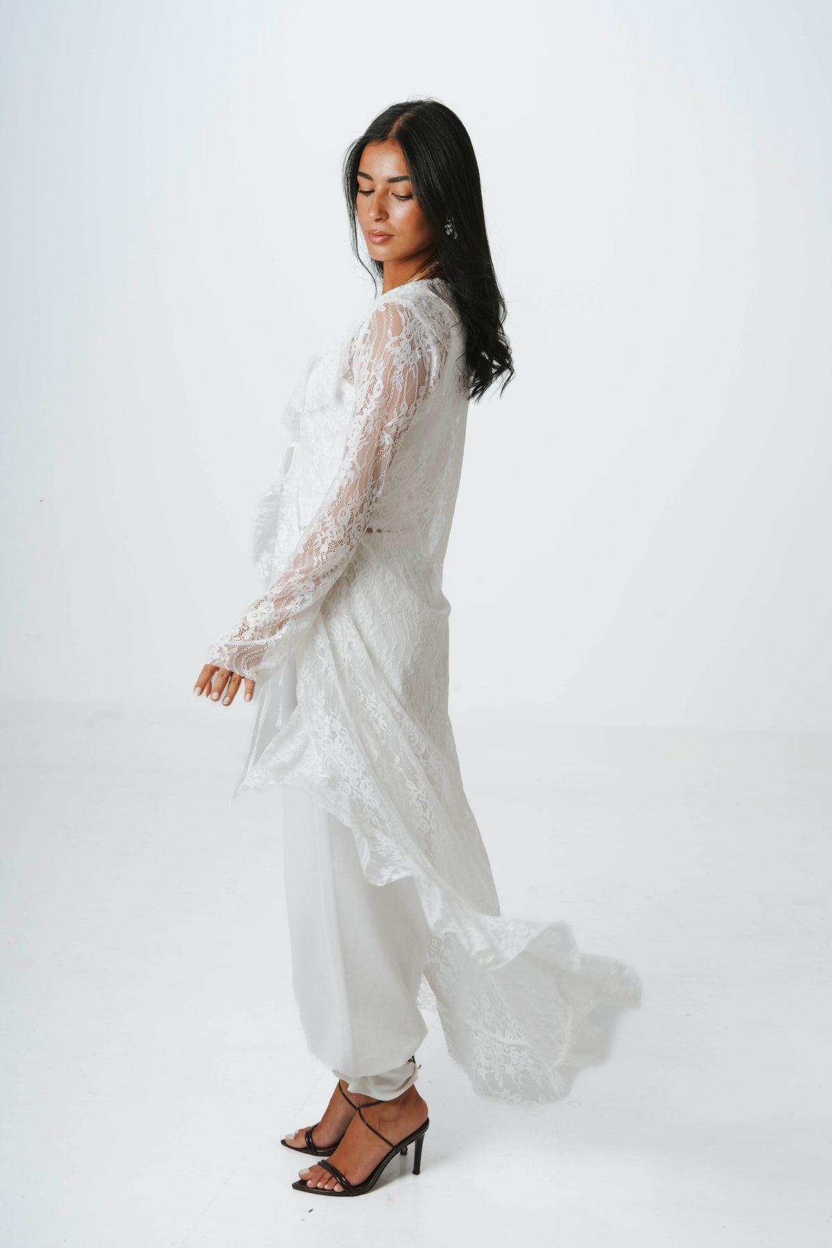 Fosoul Ruffle Lace Cardigan